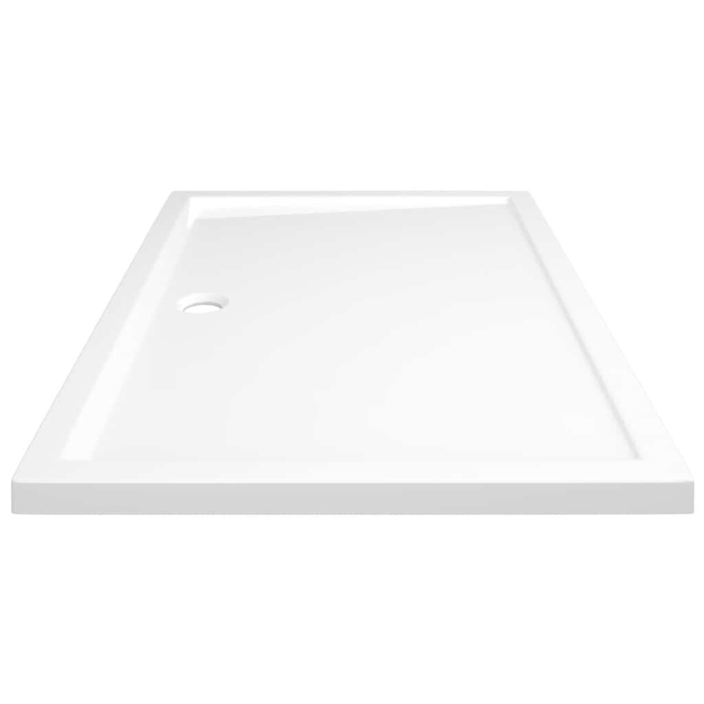vidaXL Βάση Ντουζιέρας Ορθογώνια Λευκή 80 x 120 εκ. από ABS