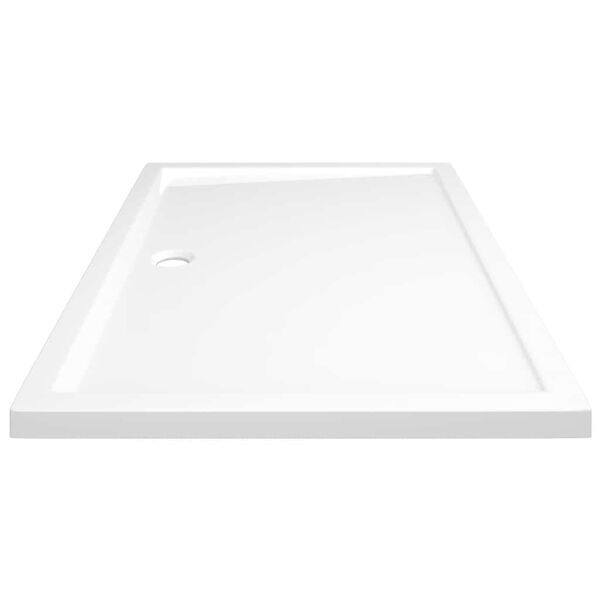vidaXL Βάση Ντουζιέρας Ορθογώνια Λευκή 80 x 120 εκ. από ABS