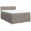 vidaXL &Kappa;&rho;&epsilon;&beta;ά&tau;&iota; Boxspring &mu;&epsilon; &Sigma;&tau;&rho;ώ&mu;&alpha; Taupe 160x200 &epsilon;&kappa;. &Upsilon;&phi;&alpha;&sigma;&mu;ά&tau;&iota;&nu;&omicron;