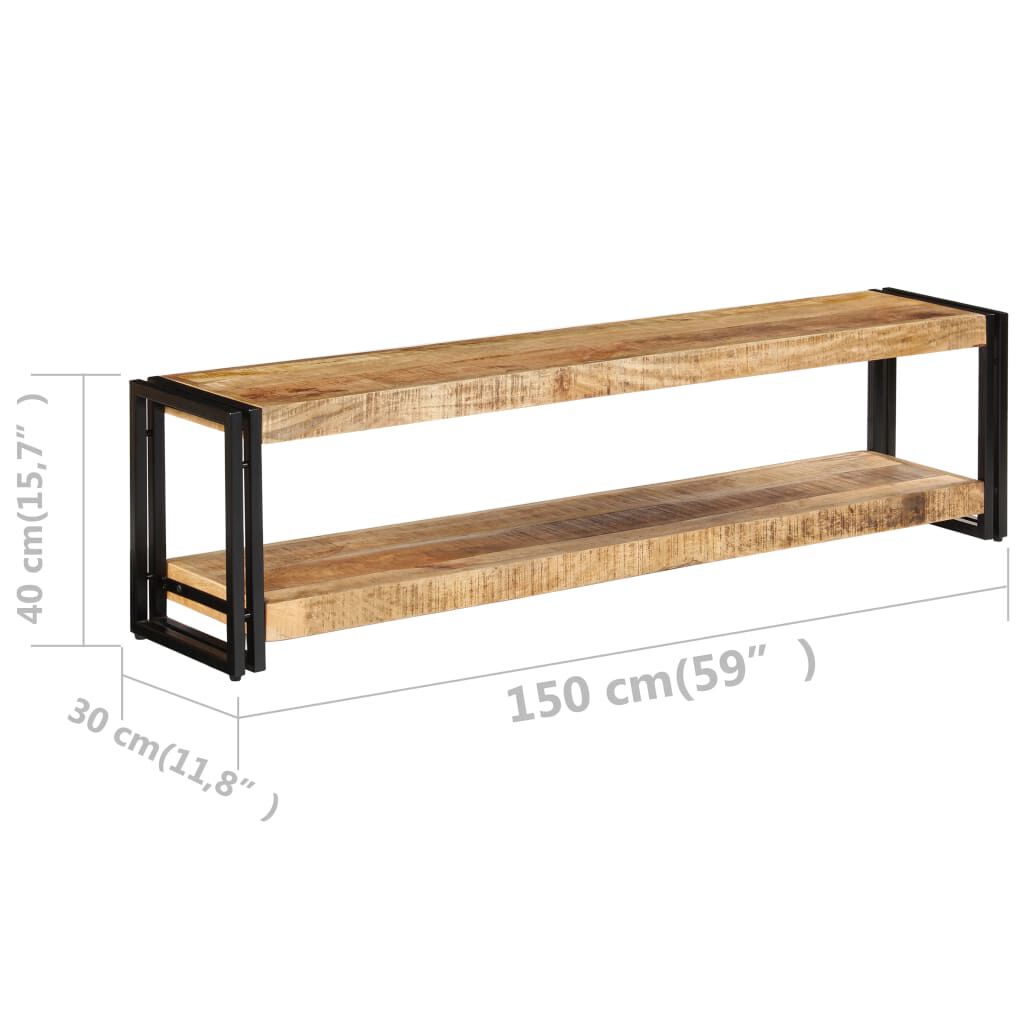 vidaXL Έπιπλο Τηλεόρασης 150 x 30 x 40 εκ. από Μασίφ Ξύλο Μάνγκο