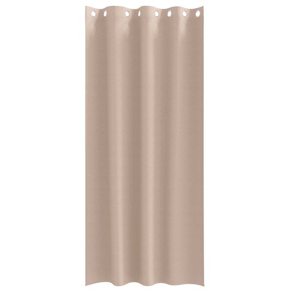 vidaXL Κουρτίνες με κουρτίνες 2 pcs Taupe 225 x 140 εκ. Πολυεστέρας
