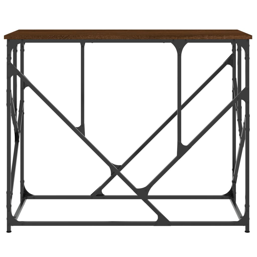 vidaXL Τραπέζι Κονσόλα Καφέ Δρυς 100x40x80 εκ. Επεξεργασμένο Ξύλο