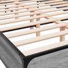 vidaXL Πλαίσιο Κρεβατιού Γκρι Sonoma 150x200 εκ. Επεξ. Ξύλο & Μέταλλο