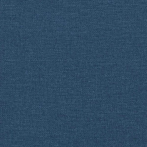 vidaXL Κρεβάτι Boxspring με Στρώμα Μπλε 200x200 εκ. Υφασμάτινο