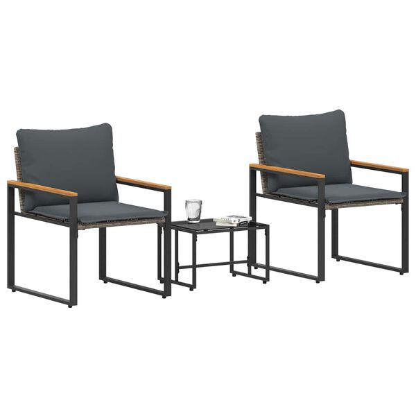 vidaXL &Sigma;ύ&nu;&omicron;&lambda;&alpha; &epsilon;&pi;ί&pi;&lambda;&omega;&nu; &mu;&epsilon; &mu;&alpha;&xi;&iota;&lambda;ά&rho;&iota; 3 pcs &Gamma;&kappa;&rho;&iota; &kappa;&alpha;&iota; &Sigma;&kappa;&omicron;ύ&rho;&omicron; &Gamma;&kappa;&rho;&iota; &Rho;&alpha;&tau;ά&nu;