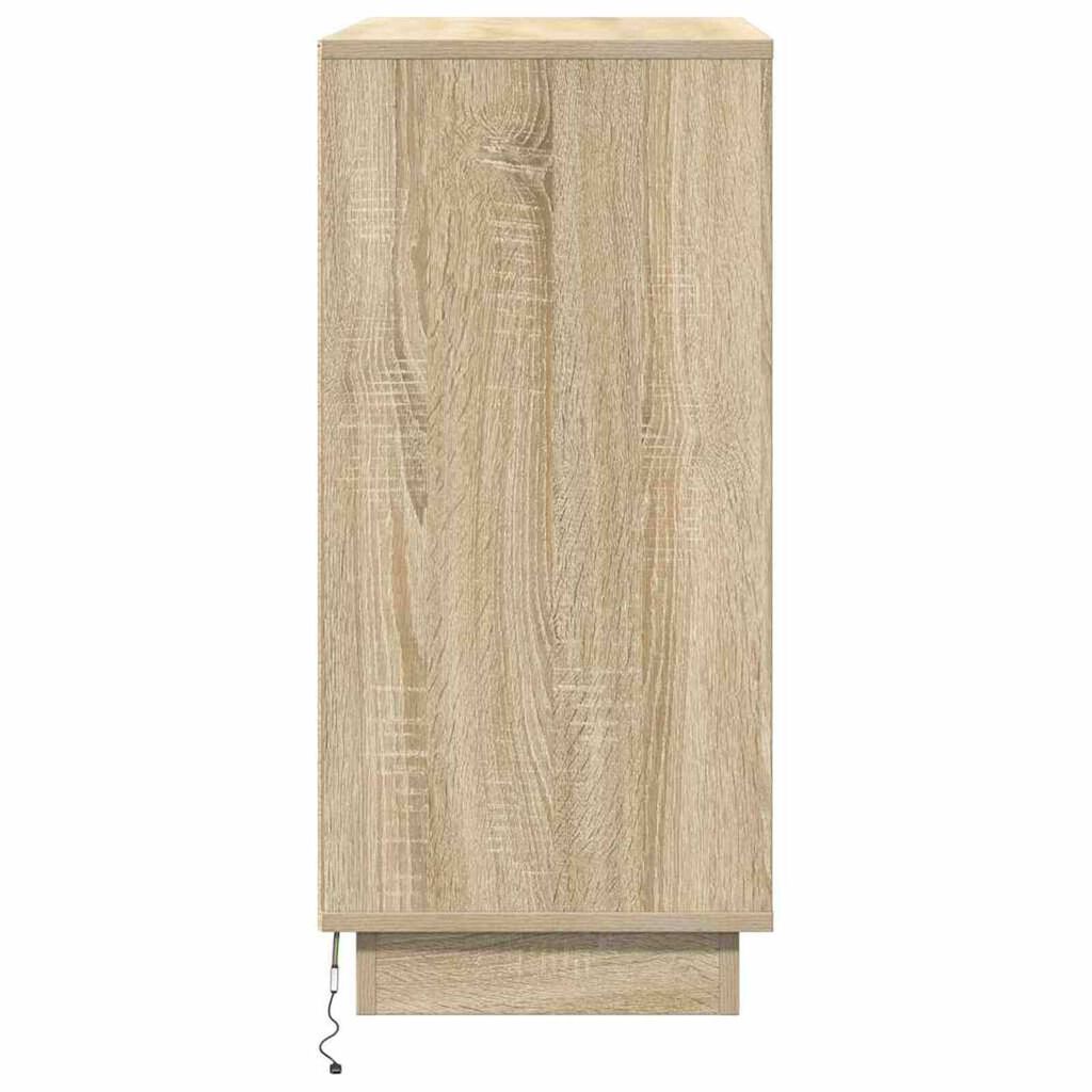 vidaXL Κομοδίνο Δρύς Sonoma 71 x 34.5 x 75 εκ. Επεξεργασμένο ξύλο