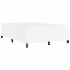 vidaXL Σκελετός κρεβατιού με στρώμα Λευκό 140 x 190 cm Τεχνητό δέρμα
