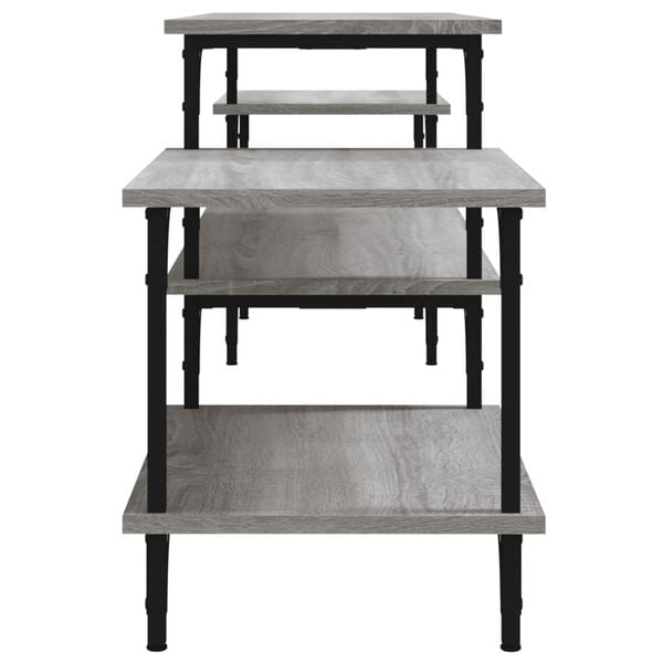 vidaXL Έπιπλο Τηλεόρασης Γκρι Sonoma 197x35x52 εκ. Επεξεργασμένο Ξύλο