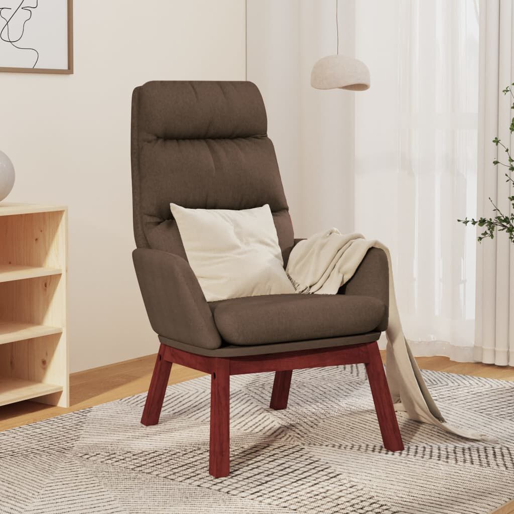 vidaXL Πολυθρόνα Relax Taupe Υφασμάτινη