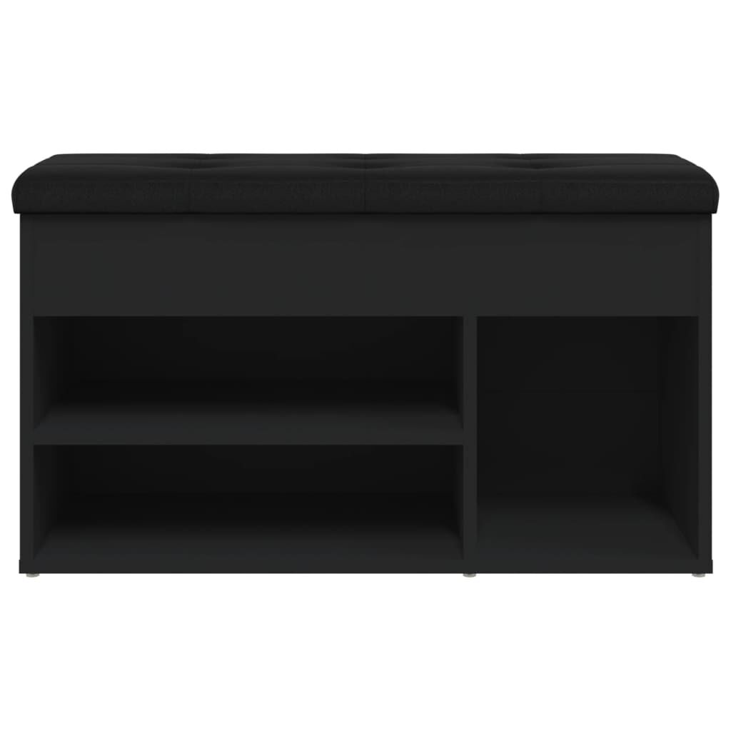 vidaXL Παπουτσοθήκη Μαύρη 82 x 32 x 45,5 εκ. από Επεξεργασμένο Ξύλο