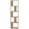 vidaXL Βιβλιοθήκη 5 Επιπέδων Δρυς 45x23,5x162,5 εκ. Επεξεργ. Ξύλο