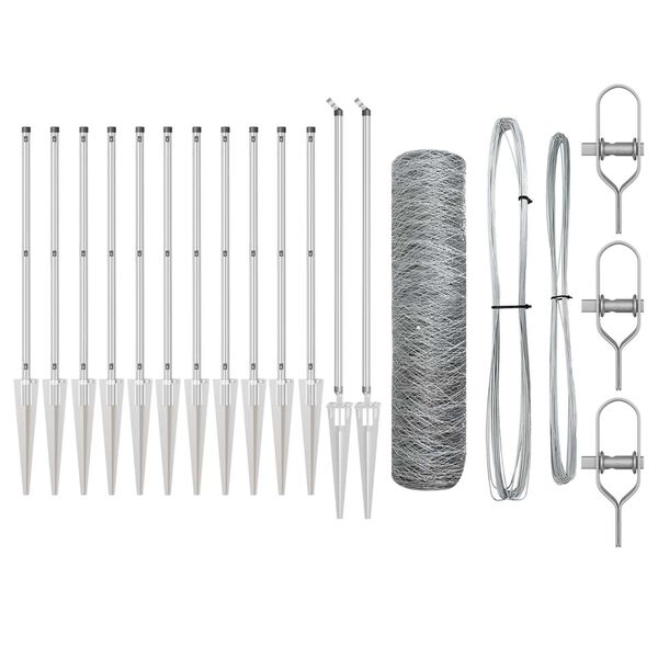 vidaXL &Sigma;&tau;ύ&lambda;&omicron;&sigmaf; &Pi;&epsilon;&rho;&iota;&phi;&rho;ά&xi;&epsilon;&omega;&nu; &Alpha;&sigma;&eta;&mu;ί 25 x 0,5 &mu; (50 mm &pi;&lambda;έ&gamma;&mu;&alpha;) &Alpha;&tau;&sigma;ά&lambda;&iota;