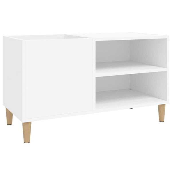 vidaXL Δισκοθήκη Λευκή 84,5 x 38 x 48 εκ. από Επεξεργασμένο Ξύλο