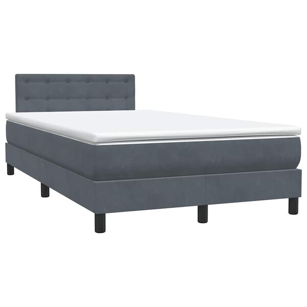 vidaXL Box Spring &Kappa;&rho;&epsilon;&beta;ά&tau;&iota; &mu;&epsilon; &sigma;&tau;&rho;ώ&mu;&alpha; &Sigma;&kappa;&omicron;ύ&rho;&omicron; &gamma;&kappa;&rho;&iota; 120x220 cm &Beta;&epsilon;&lambda;&omicron;ύ&delta;&iota;&nu;&omicron;