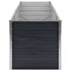 vidaXL Ζαρντινιέρα Υπερυψωμένη Ανθρακί 240x80x77 εκ. Γαλβαν. Χάλυβας