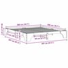 vidaXL Σκελετός Κρεβατιού Λευκό 200 x 200 cm Στερεά ξυλεία πεύκου