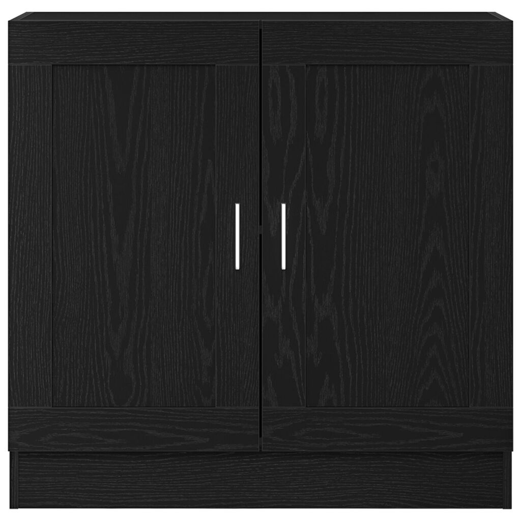vidaXL Βιβλιοθήκη Μαύρη Δρυς 82,5x30,5x80 εκ σε Επεξεργασμένο Ξύλο