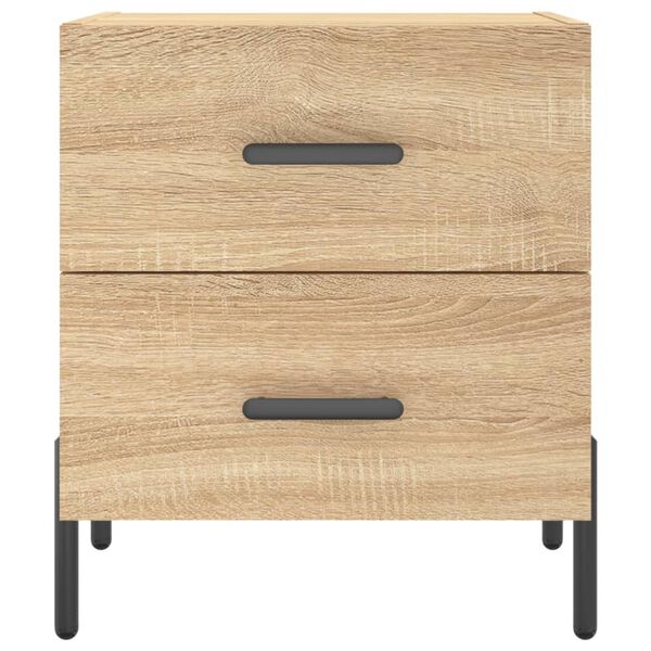 vidaXL Κομοδίνα 2 τεμ. Sonoma Δρυς 40 x 35 x 47,5 εκ. Επεξεργ. Ξύλο