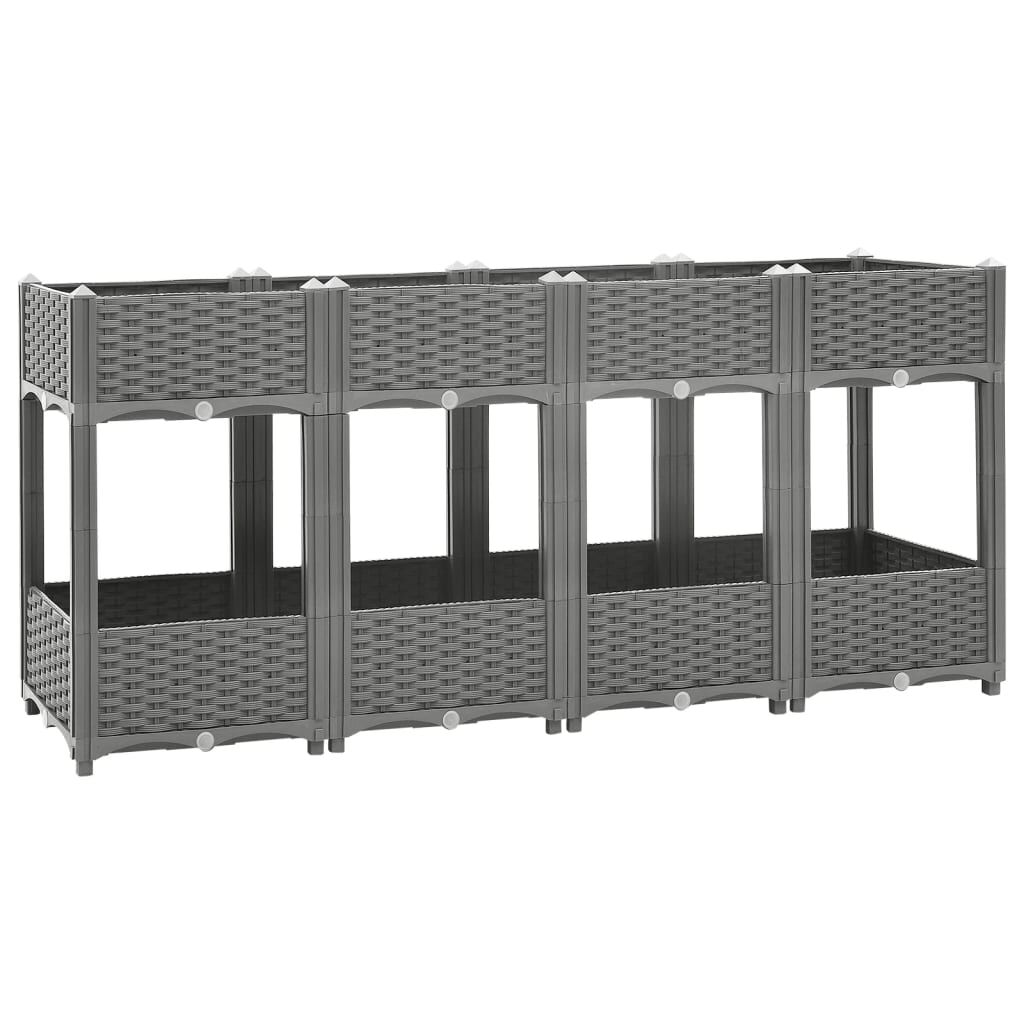vidaXL Ζαρντινιέρα 160 x 40 x 71 εκ. από Πολυπροπυλένιο