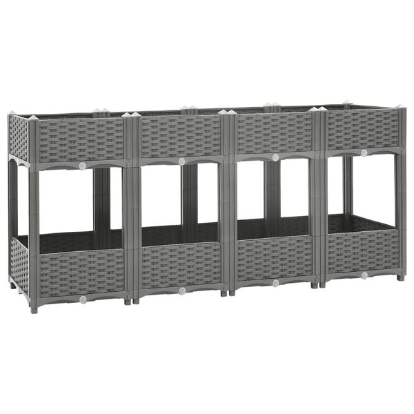 vidaXL Ζαρντινιέρα 160 x 40 x 71 εκ. από Πολυπροπυλένιο