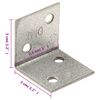 vidaXL Στηρίγματα Γωνιακά 150 Τεμ. 2 χιλ. 30x25x30χιλ από Γαλβ. Χάλυβα