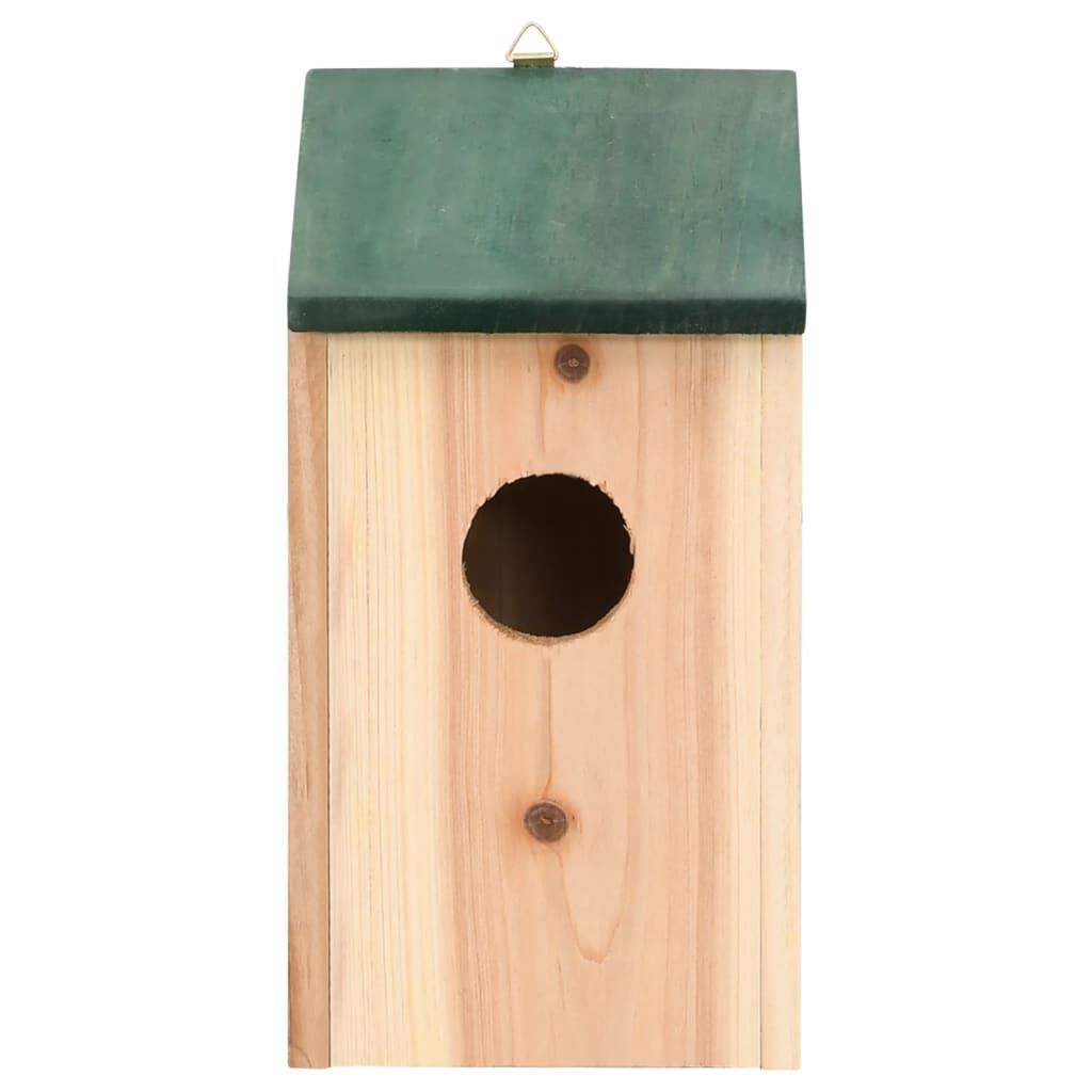 vidaXL Φωλιές Πουλιών 10 τεμ. 12 x 12 x 22 εκ. από Μασίφ Ξύλο Ελάτης