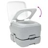 vidaXL Τουαλέτα Κάμπινγκ 2 pcs Γκρι και Λευκό 50.5 x 33 x 103 εκ