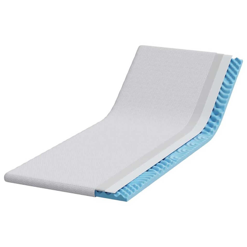 vidaXL Στρώματα Λευκό 70 x 200 cm 100% ύφασμα πολυεστέρα με τζακάρ