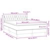 vidaXL Box Spring &Kappa;&rho;&epsilon;&beta;ά&tau;&iota; &mu;&epsilon; &sigma;&tau;&rho;ώ&mu;&alpha; &Mu;&alpha;ύ&rho;&omicron; 160x220 cm &Beta;&epsilon;&lambda;&omicron;ύ&delta;&iota;&nu;&omicron;