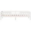 vidaXL Σκελετός Κρεβ. Χωρίς Στρώμα Λευκό 75x190 εκ Μασίφ Πεύκο