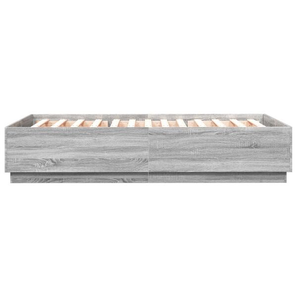 vidaXL Πλαίσιο Κρεβατιού Γκρι Sonoma 150x200 εκ. Επεξεργασμένο Ξύλο