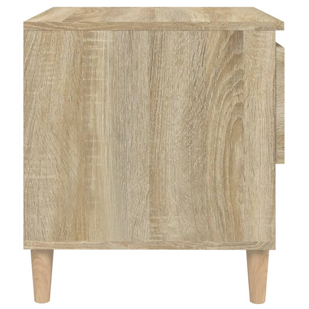 vidaXL Κομοδίνα 2 τεμ. Sonoma Δρυς 50x46x50 εκ. από Επεξεργασμένο Ξύλο