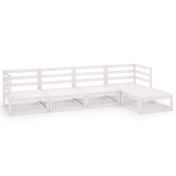 vidaXL &Sigma;&alpha;&lambda;ό&nu;&iota; &Kappa;ή&pi;&omicron;&upsilon; &Sigma;&epsilon;&tau; 5 &Tau;&epsilon;&mu;&alpha;&chi;ί&omega;&nu; &Lambda;&epsilon;&upsilon;&kappa;ό &alpha;&pi;ό &Mu;&alpha;&sigma;ί&phi; &Xi;ύ&lambda;&omicron; &Pi;&epsilon;ύ&kappa;&omicron;&upsilon;