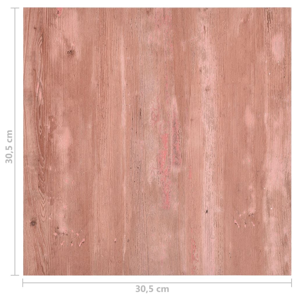vidaXL Δάπεδο Αυτοκόλλητο Κόκκινο 55 τεμ. 5,11 μ² από PVC