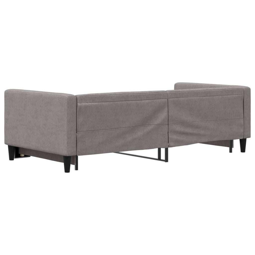 vidaXL Καναπές Κρεβάτι Συρόμενος Taupe 90 x 200 εκ. Υφασμάτινος