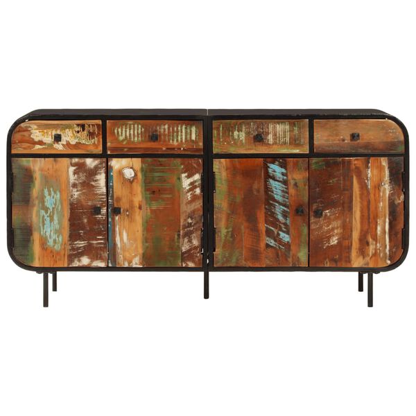 vidaXL Ντουλάπι 140 x 35 x 70 εκ. Μασίφ Ανακυκλωμένο Ξύλο και Μέταλλο
