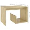 vidaXL Τραπεζάκι Βοηθητικό Sonoma Δρυς 59 x 36 x 38 εκ. από Επεξ. Ξύλο