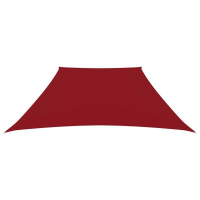 vidaXL Πανί Σκίασης Τρίγωνο Κόκκινο 3/5x4 μ. από Ύφασμα Oxford