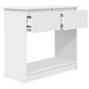 vidaXL Τραπέζι κονσόλας με συρτάρια Λευκό 85,5x38,5x74,5 cm