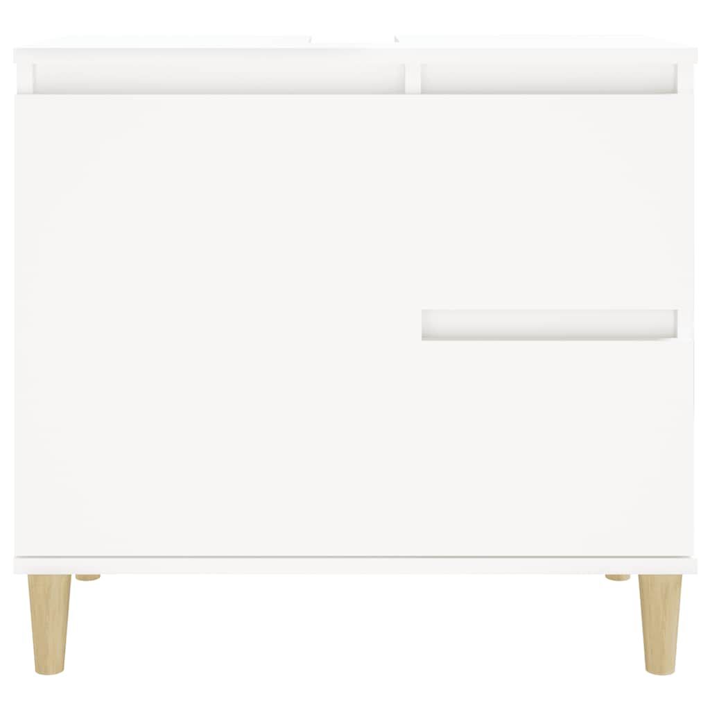 vidaXL Ντουλάπι Μπάνιου Λευκό 65 x 33 x 60 εκ. από Επεξεργασμένο Ξύλο