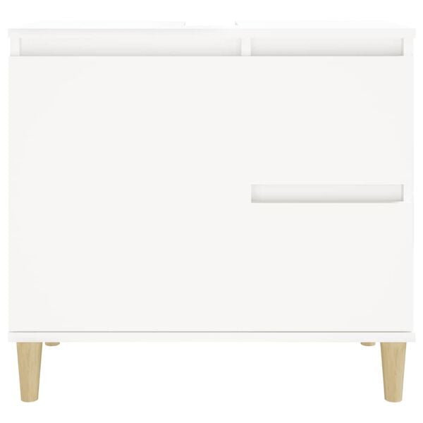 vidaXL Ντουλάπι Μπάνιου Λευκό 65 x 33 x 60 εκ. από Επεξεργασμένο Ξύλο