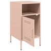 vidaXL Κομοδίνο Ροζ 36x39x68 εκ. από Χάλυβα