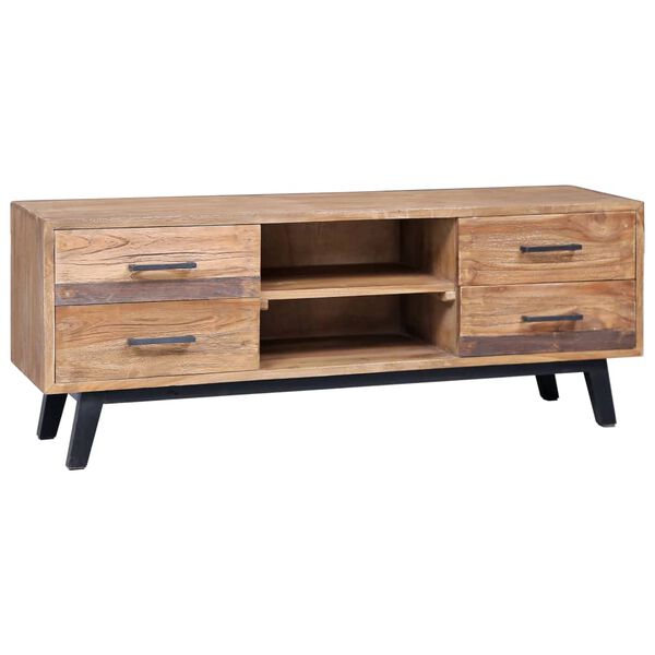 vidaXL Έπιπλο Τηλεόρασης 120 x 30 x 45 εκ. από Μασίφ Ξύλο Teak