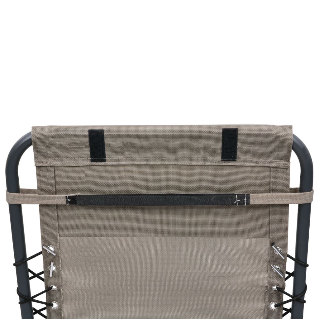 vidaXL Προσκέφαλο Σεζλόνγκ Taupe 40 x 7,5 x 15 εκ. από Textilene