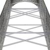 vidaXL Ζαρντινιέρα Ασημί 296x80x68 εκ. Γαλβανισμένος χάλυβας
