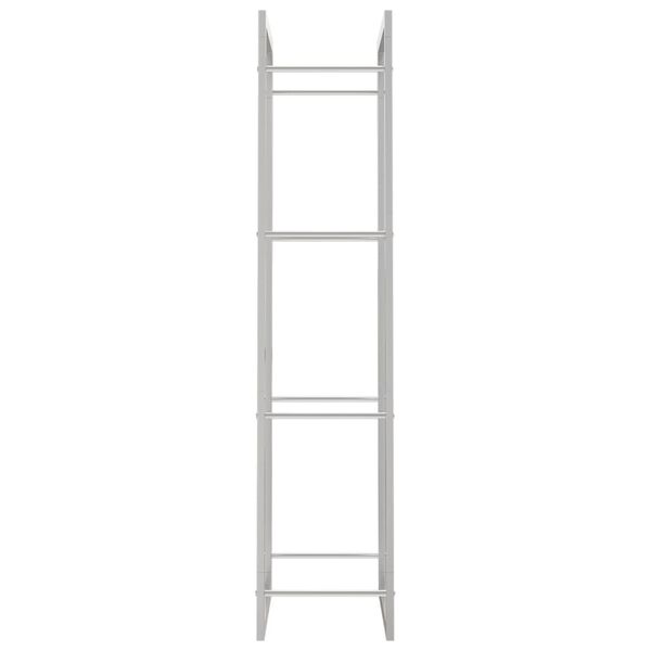 vidaXL Ραφιέρα Καυσόξυλων 50x28x132 εκ. από Ανοξείδωτο ατσάλι