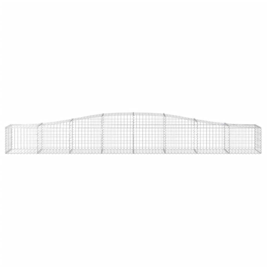 vidaXL Συρματοκιβώτια Τοξωτά 4 τεμ. 400x50x40/60 εκ. Γαλβαν. Ατσάλι