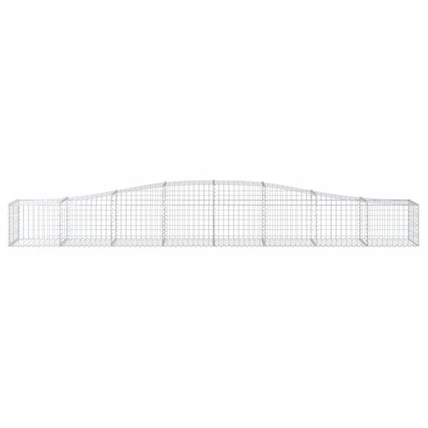 vidaXL Συρματοκιβώτια Τοξωτά 4 τεμ. 400x50x40/60 εκ. Γαλβαν. Ατσάλι