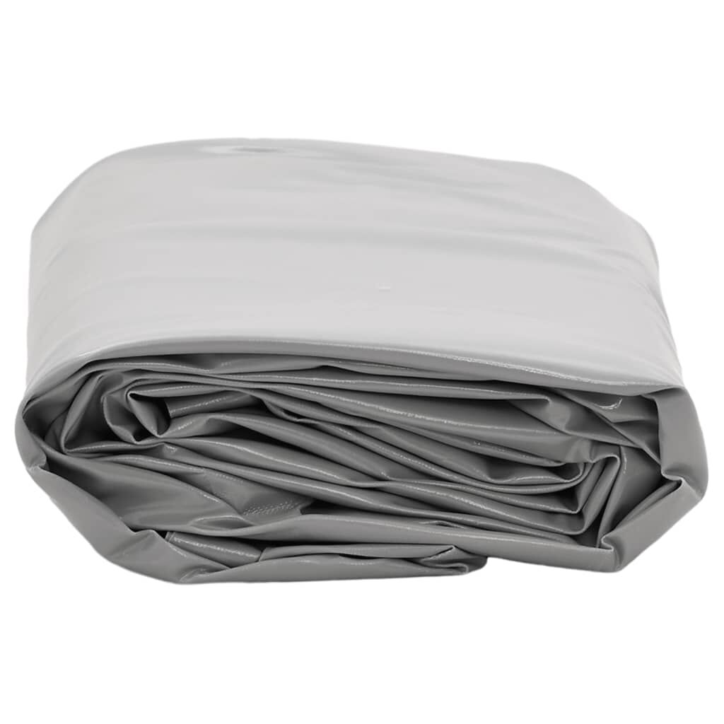 vidaXL Μουσαμάς Γκρι Ø 2 μ. 650 γρ./μ²