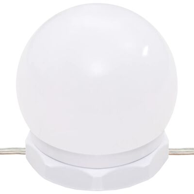 vidaXL Έπιπλο Καθρέπτη με LED Μαύρο 76 x 15 x 55 εκ.